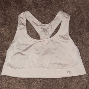 Champion white sports bra
